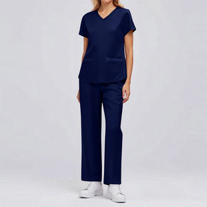 Tenues d'infirmière les plus vendues, uniforme d'hôpital bleu marine, vêtements de travail pour femmes, ensembles d'uniformes médicaux pour femmes - Product Image 3