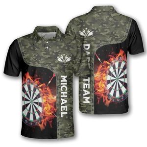 Camisetas de Dardos Sublimadas con Estilo, con Impresión de Logotipo de Equipo Personalizado, Ropa Deportiva Transpirable para Jugadores Hombres y Mujeres - Product Image 4