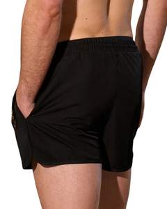 Shorts de Baño para Hombre, Color Negro, Secado Rápido, Ligeros, Cómodos, para Piscina, Vacaciones y Uso en Verano - Product Image 5