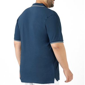 Polo de lona de talla grande y manga corta para hombre, camisa polo de moda de verano a precio barato, ropa de calle informal, a la venta - Product Image 2