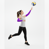 Manchons de sport pour femmes avec logo OEM - Respirants, écologiques, séchage rapide, grande taille, 100% polyester, modèle