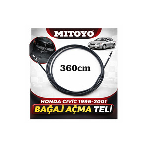 Cable de Apertura de Maletero Duradero para Honda Civic 1996-2001, Pieza Compatible 74880-S04-G01, Larga Duración - Product Image 1