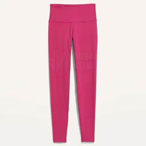 Venta en línea Pantalones de yoga personalizados para mujer Patrón sólido Leggings de gimnasio en varios colores y tamaños - Product Image 1