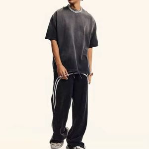 Nouveau Design Personnalisable 100% Coton T-Shirt Oversize Acid Wash Casual Print pour Hommes Quick Dry & Light Knitted Caractéristiques - Product Image 4