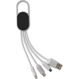 Set di Cavi di Ricarica Personalizzati Idris 4-in-1 per Dispositivi USB, Ideali come Articoli Promozionali - Product Image 5
