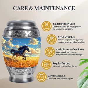 Urna de cremación de aluminio hecha a mano Acabado recubierto de Meena en grande (220 pulgadas cúbicas) Recuerdo (3 pulgadas cúbicas) Tamaños Urnas de cremación personalizadas - Product Image 5