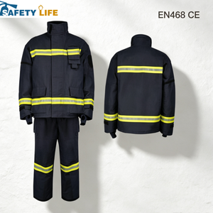 Uniformes de Bombero Amarillos y Grises, Cómodos, Elásticos, Resistentes a la Abrasión, Tallas L a XXXXXL, Suministro Confiable de Fábrica, Económicos - Product Image 6
