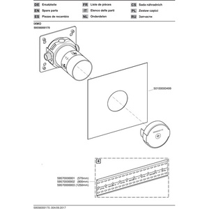 Keuco IXMO Conversion Valve for 2 Outlets with <b>Hose</b> Connection-Shower Room Accessory - Product Image 5