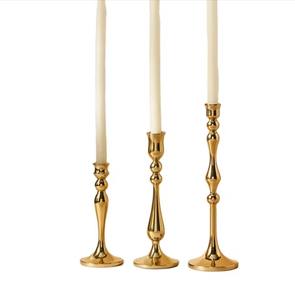 Bougeoir en métal de qualité supérieure Design d'arbre à base ronde avec finition nickelée pour les décorations de Noël de mariage à la maison - Product Image 3