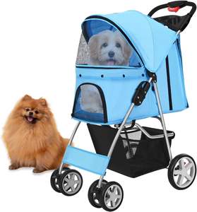 Carrito para mascotas con marco de acero y rueda de rotación, Diseño Popular de Vietnam, fabricante de alto estándar, estilo cochecito para mascotas - Product Image 1