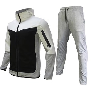 Ropa de correr sólida informal de alta calidad 100% poliéster Unisex juvenil chándal Warmups ligero - Product Image 4