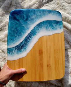 Tabla de cortar personalizada de varios estilos, diseño de madera y resina, tabla de quesos, tabla de cortar para Pizza, superventas, almohadilla de charcutería - Product Image 2