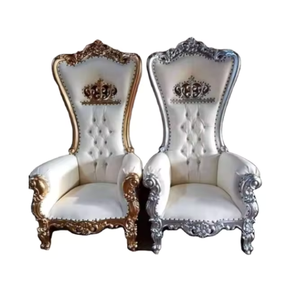 Muebles para Sala de Estar de Hotel, Sillón Syahrini de Respaldo Alto, Personalizado, Superventas, Sillón de Madera King, Estilo Europeo Antiguo - Product Image 4