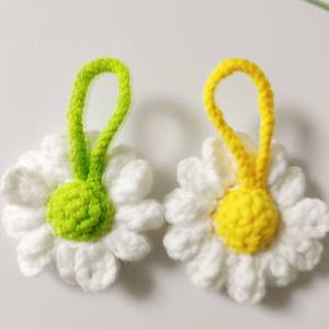 Flores Tejidas a Mano de Lana y Algodón para Manualidades, Accesorios de Joyería Creativos, Estilo Artificial, Venta al Por Mayor - Product Image 4