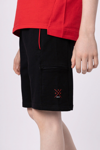 ชุดวอร์มเด็กสำหรับเด็กผู้ชาย,ชุดเสื้อและกางเกงขาสั้นทำจากผ้าฝ้าย100% - Product Image 5