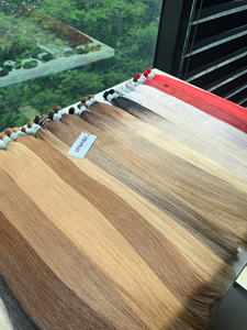 ผมต่อจากผมมนุษย์แบบตรงเวียดนามแบบธรรมชาติเรียบลื่นแข็งแรงมากปลายสองด้านมีหลายสี - Product Image 4