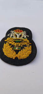 Insignia de la Marina Real, Hecha a Mano, Bordada en Tela de Lona, Hilo Metálico Dorado 3D, Insignia de Ancla de Alta Calidad - Product Image 5