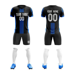 Tenues de football pour adultes pour l'entraînement au football - Légères et à séchage rapide 100% polyester écologiques avec nom d'équipe personnalisé - Product Image 6