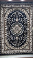 Tapis shaggy doux GOLDENMOON style Wilton, tissé plat, effet 3D, bouclé réversible, extra épais, motif floral carré