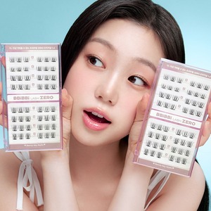 Pestañas Kibo con Banda Transparente Invisible Sin Pegamento, Pippi Lash [Zero], Hechas a Máquina con Pelo Sintético Reutilizable, Personalizadas, Naturales, CC - Product Image 1