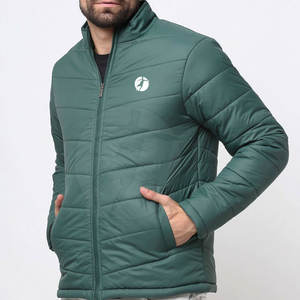 2024 nueva moda Color sólido chaqueta de burbujas para hombre ropa de calle de invierno con cuello levantado estilo de calle a prueba de viento - Product Image 4