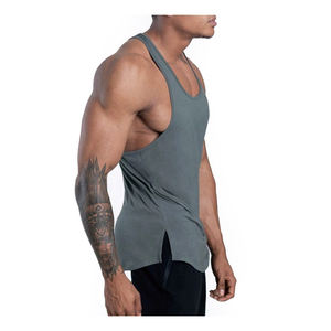 Pure Quality Price 100% Polyester Quick Dry V-neck Sleeveless Tank Top Men Shapewear <b>Undershirt</b> Athletic for Adults - Product Image 2