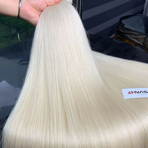 Extensions de cheveux humains, qualité double trame, cheveux vierges vietnamiens, 100g, lisses naturels, toutes les couleurs, 55 cm de long - Product Image 1