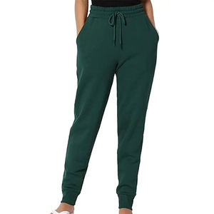 Pantalones de mujer de moda de colores sólidos recién llegados hechos a medida 2025 moda cintura elástica lona invierno plano transpirable - Product Image 1