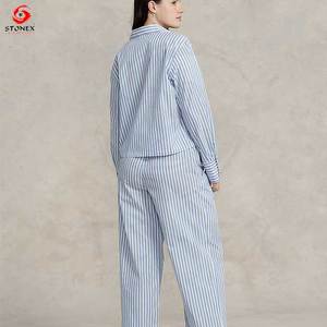 Pijamas de Mujer de Manga Larga de 2 Piezas, 95% Bambú y 5% Elastano, Ropa de Dormir Personalizada - Product Image 6