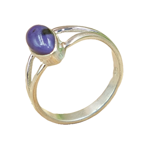 Anillo de Charoita Morada, Anillo de Plata de Ley 925, Anillo con Piedra Morada, Anillo de Compromiso, Anillo con Gema, Joyería de Charoita, Regalo para Esposa - Product Image 1