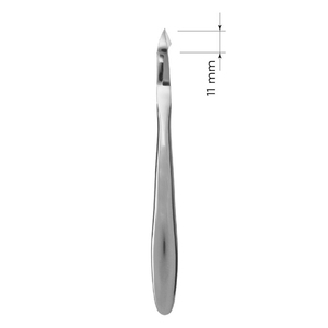 Coupe-ongles professionnel russe en acier inoxydable, finition miroir, double ressort, joint de raccordement, pour cuticules et ongles des pieds, pointe de 11 mm - Product Image 3