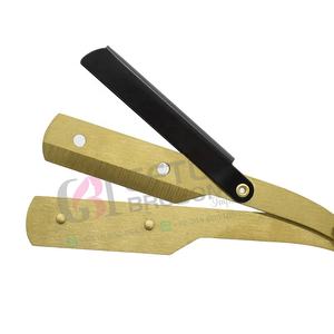 Navaja de Afeitar Profesional de Alta Calidad para Barbería, Vintage, de Acero Inoxidable, Plegable, con Soporte y Mango de Madera para Hombres - Product Image 6