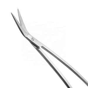 Medical Grade Stainless Steel Manual Uterine Scissors Straight Blunt Pointed <b>Blades</b> <b>Surgical</b> Instrument CE Certified ISO13485 - Product Image 2