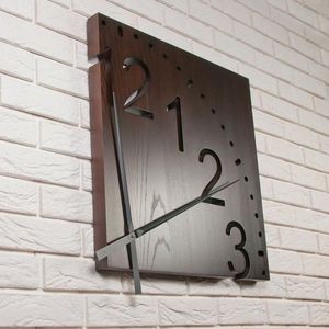 HORLOGE MURALE EN BOIS PERSONNALISÉE LIÉE POUR UNE DÉCORATION MAISON ÉLÉGANTE Corps EN Bambou MODERNE avec Rosh Naturel pour les Occasions de Mariage - Product Image 5