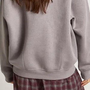 Col rabattu pour les acheteurs en gros, vêtements décontractés pour femmes, sweat-shirt avec logo personnalisé, design à manches longues, service OEM - Product Image 5