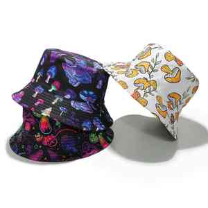 Chapeau de pêcheur pliable à large bord en coton 100% imprimé par transfert thermique réglable international solide pour la pêche et les activités de plein air - Product Image 6