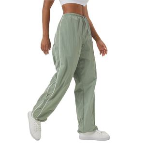 Pantalones Deportivos Casuales Holgados Personalizados, Pantalones de Chándal de Poliéster con Rayas Laterales, Pantalones de Nylon - Product Image 6