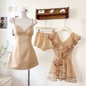 Vestido Mini Sexy de Gasa Transparente con Cuello en V para Mujer, Venta al por Mayor - Product Image 6