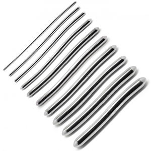 Juego de instrumentos quirúrgicos ginecológicos de 8 piezas, acero cepillado, sonido Hegar, dilatadores médicos de doble extremo, fuente de alimentación Manual - Product Image 3