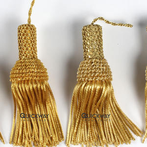 Glands décoratifs en métal doré pour vêtements liturgiques, vêtements ecclésiastiques, décoration liturgique, haute qualité - Product Image 1