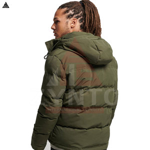 Veste matelassée à capuche coupe-vent écologique de qualité supérieure pour homme, imperméable, respirante, manteau d'hiver, poche avant, haute qualité - Product Image 2
