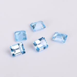 Topacio Azul Cielo Natural de Calidad AAA, Corte Esmeralda Octogonal Facetado, 6x4 mm, Gema Suelta para Fabricación de Joyas, Venta al por Mayor - Product Image 3