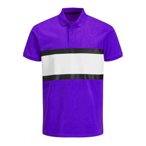 Men's Polyester/Cotton Anti-shrink Short Sleeve Golf Shirt Ultimate Corporate for Summer Solid Pattern Knitted Fabric Custom - Product Image 5