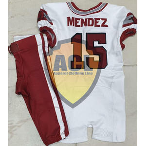 Maillots d'entraînement de football américain vierge personnalisés OEM uniformes de football américain de conception de sublimation en gros pour les jeunes - Product Image 6