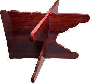 Support de livre en bois saint Al-Quran Rihal AMN-176 islamique Allah Muhammad sculpté pliable Rehal Bible Magazine livre de cuisine affichage - Product Image 2