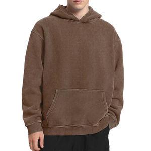 Commande en gros Chemise à capuche baggy avec manches tombantes poche avant généreuse idéale pour les rencontres décontractées ou les moments de détente - Product Image 3