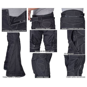 Pantalones de Motocicleta para Hombre, Resistentes al Viento, Ecológicos, Ligeros, Transpirables, de Cordura Elástica, con Protección para Carreras - Product Image 4