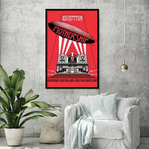 Póster de Led Zeppelin - Gráfico de la Mothership con impresión digital - Product Image 1