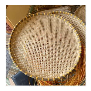 Panier en bambou naturel, plateau de décorticage en bambou, couvercle alimentaire en bambou pour la cuisine et la décoration de la maison - Product Image 6