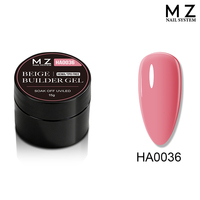 Gel de construction beige auto-nivelant 48 couleurs pour extension d'ongles, manucure, OEM, marque privée